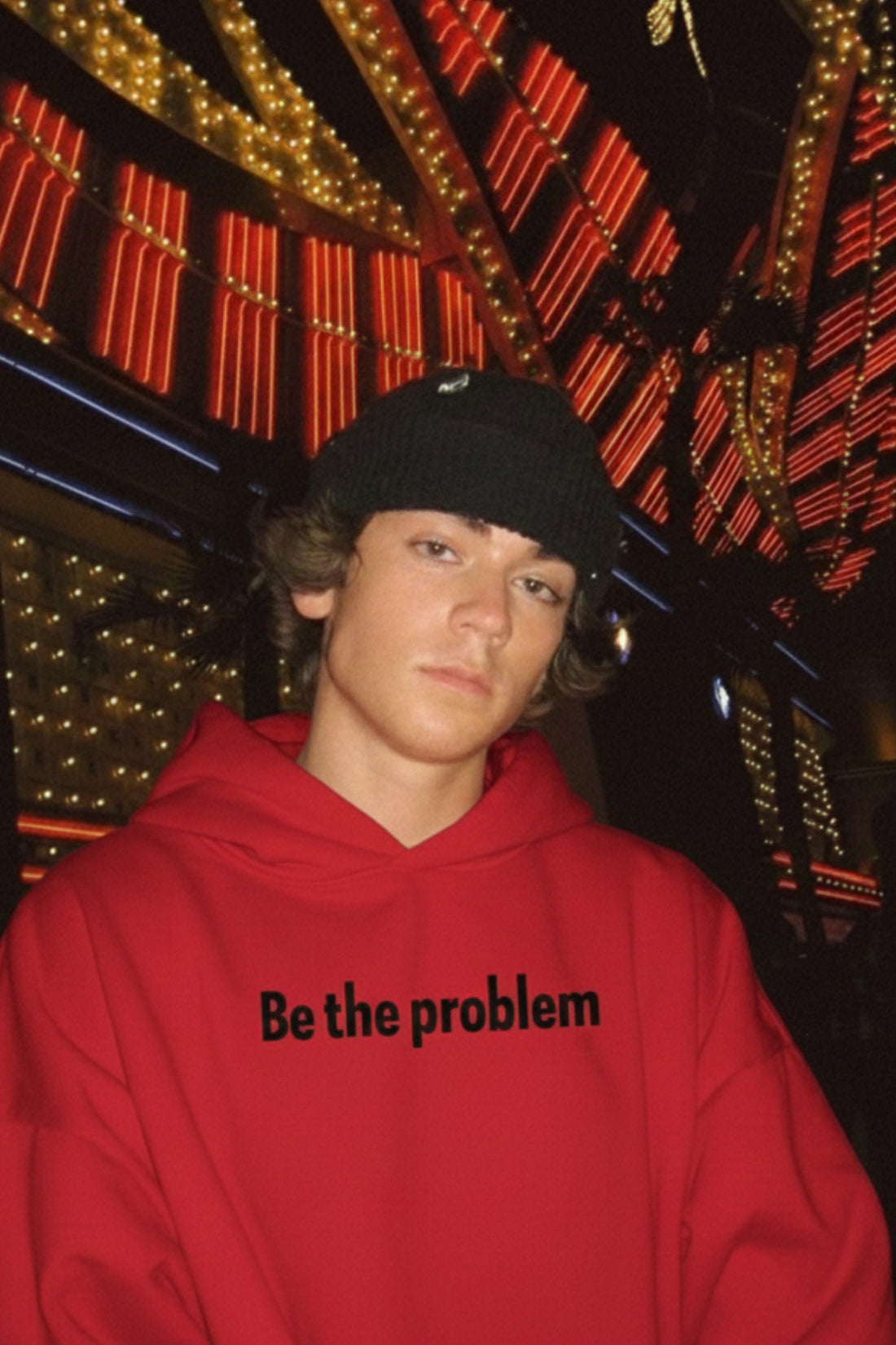 FFS cropped 2:3 | original_media:gid://shopify/MediaImage/30934868885607 | position:3 | Forfksake Be The Problem Red Hoodie