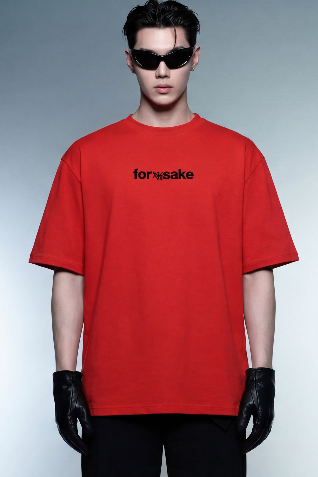 FFS cropped 2:3 | original_media:gid://shopify/MediaImage/30933660303463 | position:5 | Forfksake Basic Staple Red T-Shirt