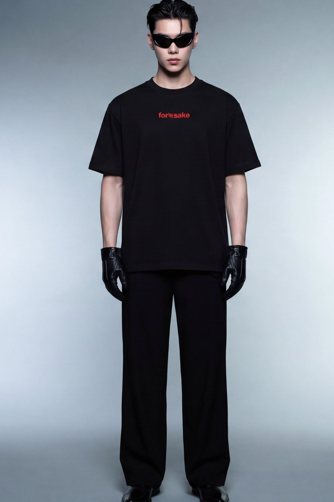FFS cropped 2:3 | original_media:gid://shopify/MediaImage/30933744418919 | position:5 | Forfksake Fake Love Black T-Shirt