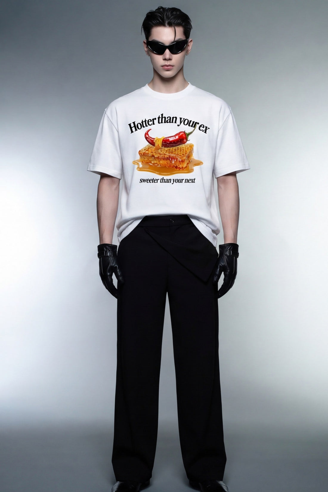 FFS cropped 2:3 | original_media:gid://shopify/MediaImage/30933978906727 | position:5 | Forfksake Hotter White T-Shirt