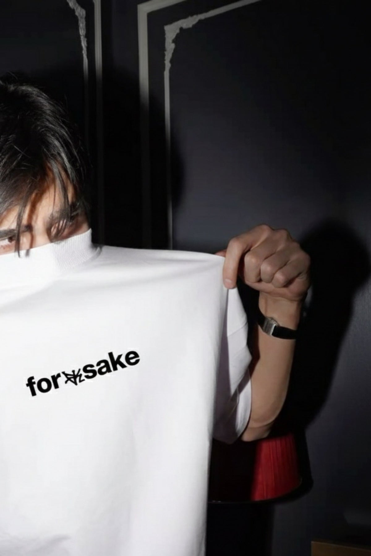 FFS cropped 2:3 | original_media:gid://shopify/MediaImage/30933739339879 | position:6 | Forfksake Exercising White T-Shirt