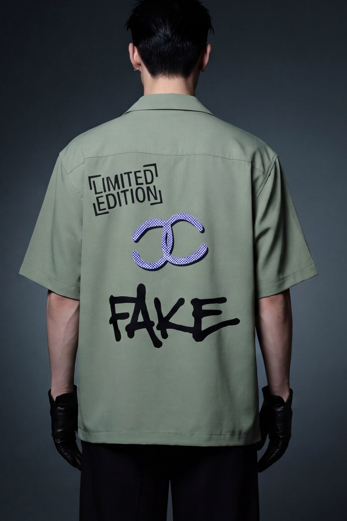 FFS cropped 2:3 | original_media:gid://shopify/MediaImage/30934016163943 | position:6 | Forfksake Limited Edition Fake Bowling Shirt (Sage Green)