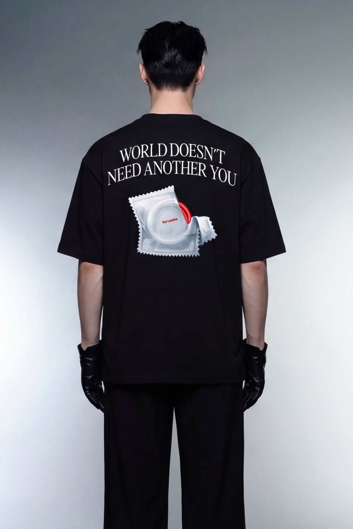 FFS cropped 2:3 | original_media:gid://shopify/MediaImage/30934140911719 | position:6 | Forfksake Protect The World T-Shirt Black