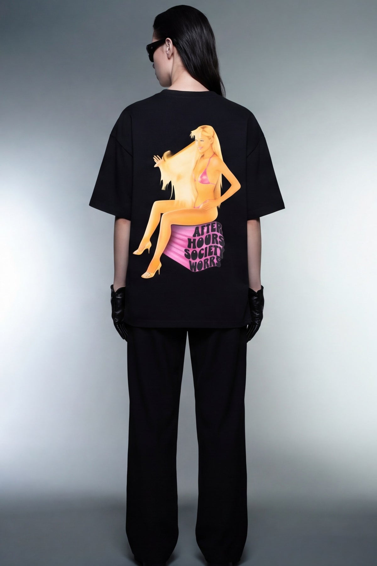 FFS cropped 2:3 | original_media:gid://shopify/MediaImage/30933471854695 | position:7 | Forfksake After Hours Muse Tee - Black