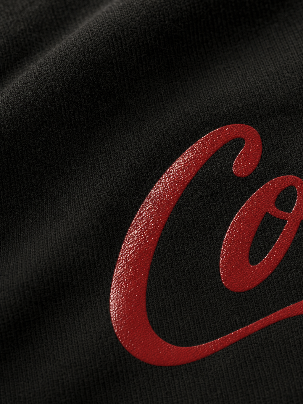 Forfksake Cocaine Double Layered T-Shirt Black – close-up detail