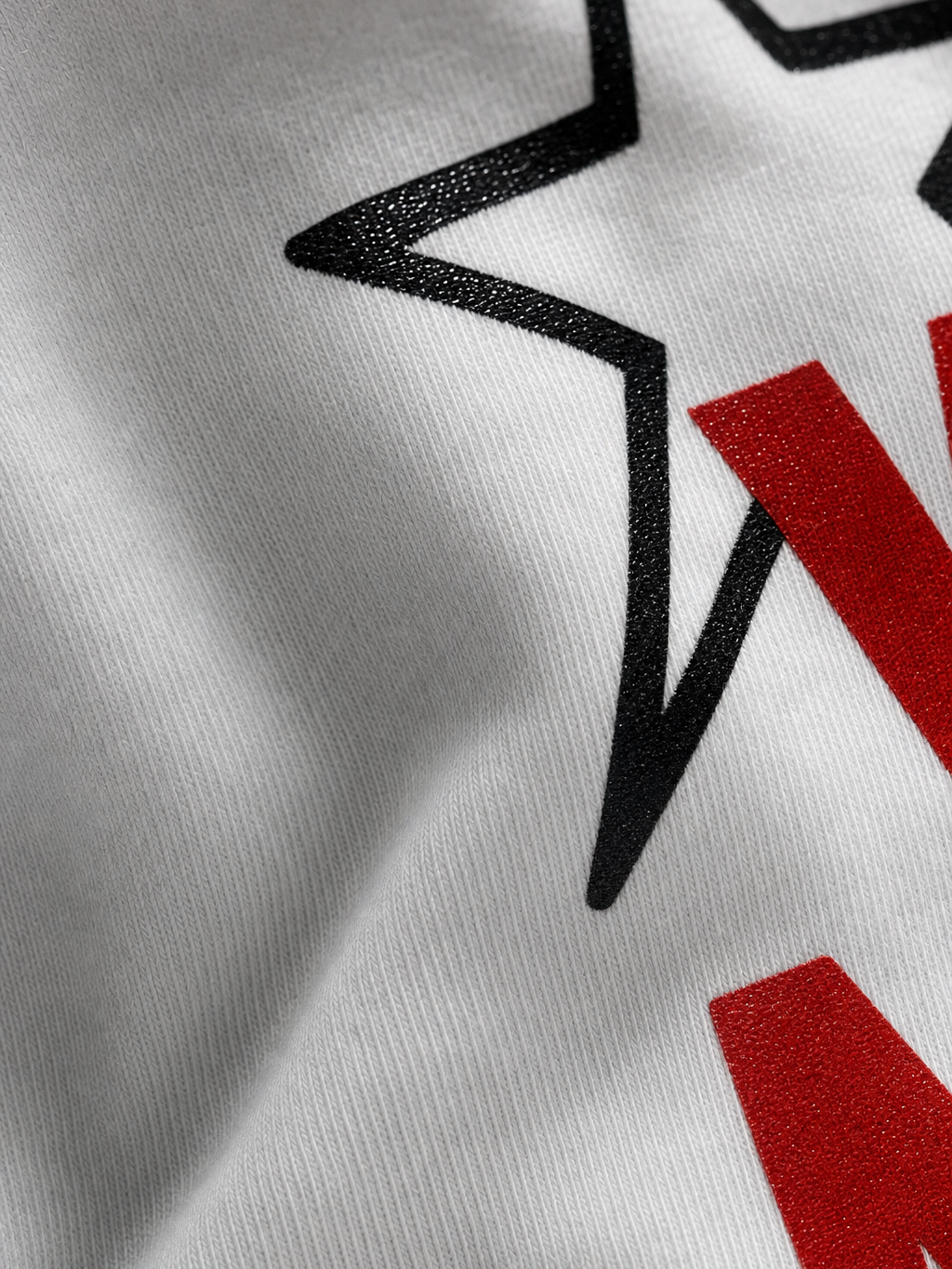 Forfksake Vision Double Layered T-Shirt White – close-up detail