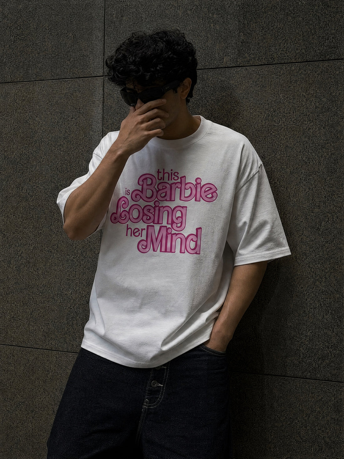 Forfksake Barbie Losing Mind White T-Shirt