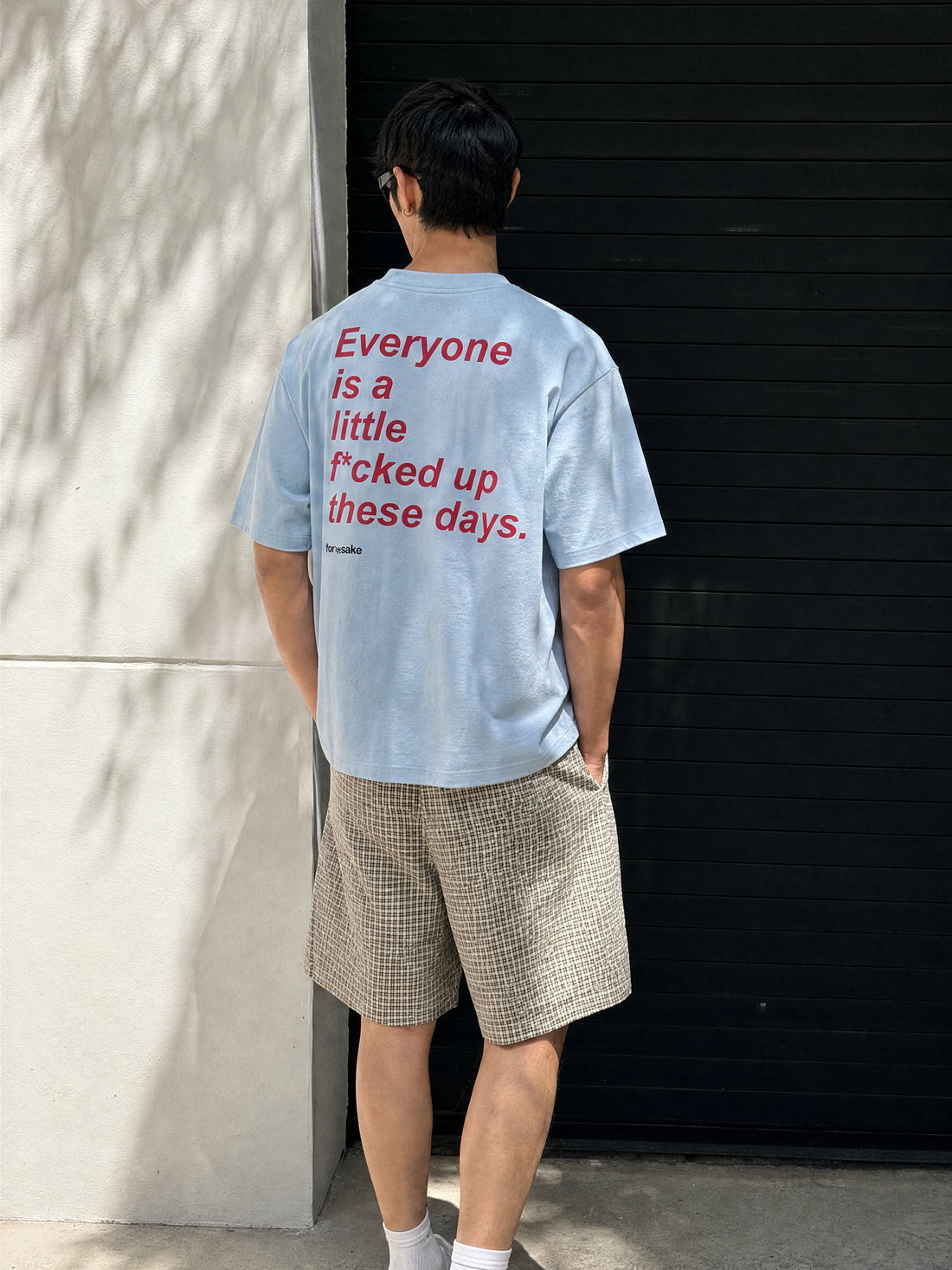 Forfksake Little Fucked Up T-Shirt Ice Blue