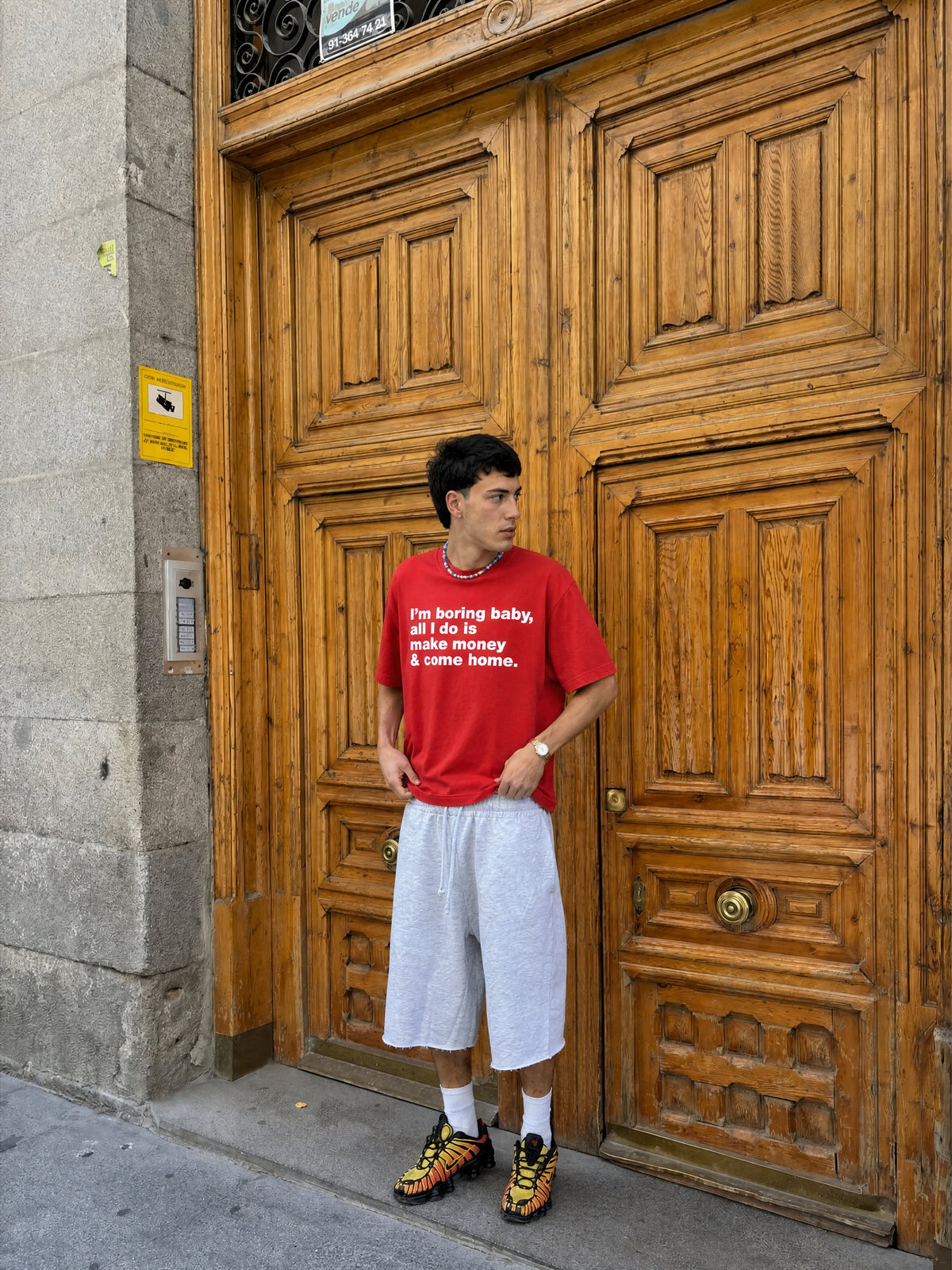 Forfksake Boring Baby T-Shirt Red