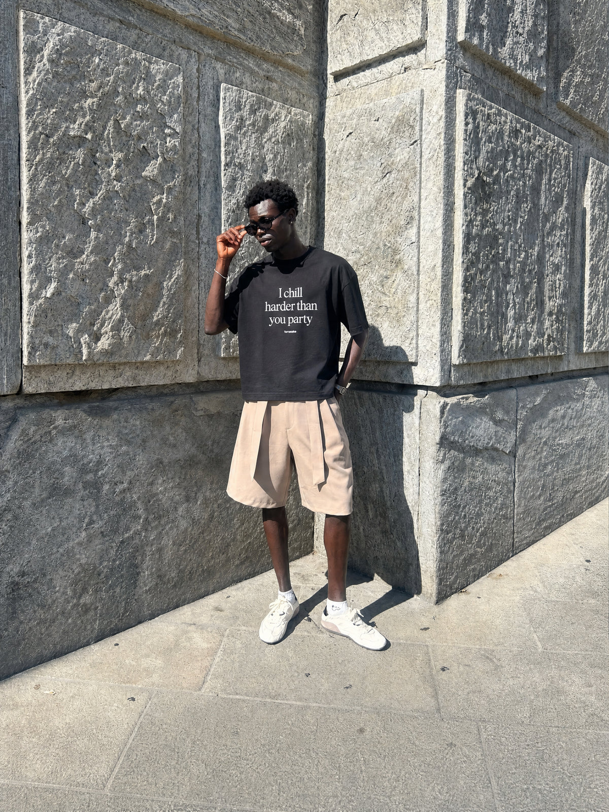 Forfksake Chill Harder Than Party T-Shirt Black