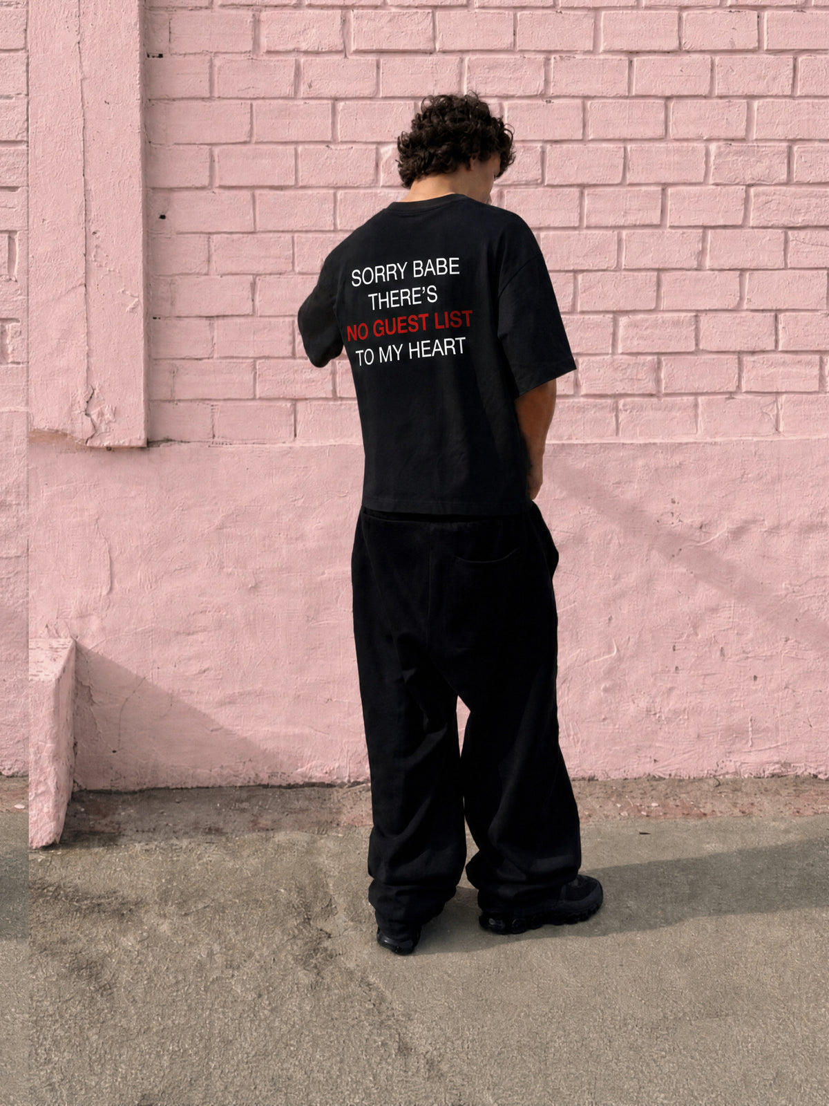 Forfksake No Guest List T-Shirt Black