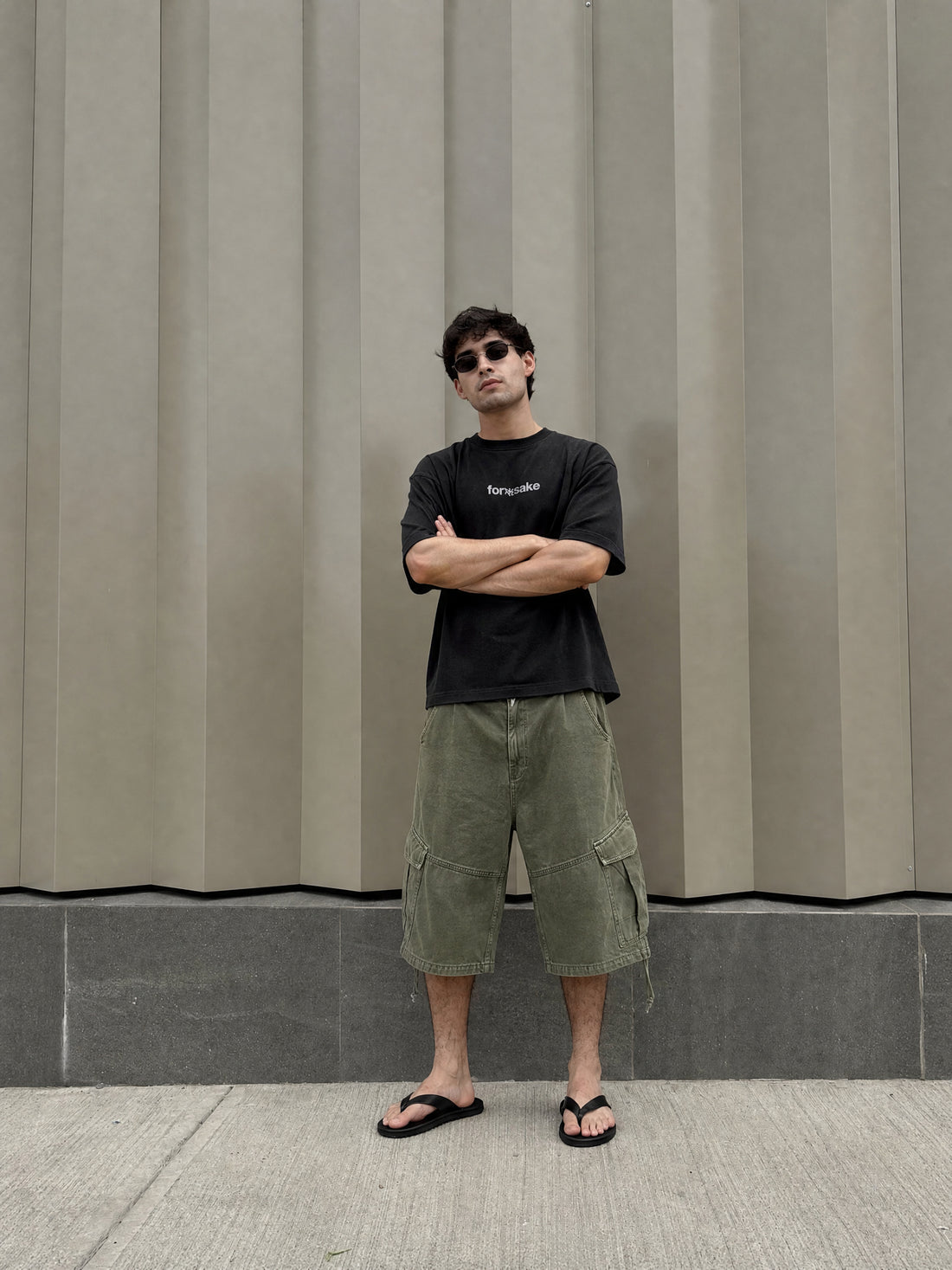 Forfksake Again Black Oversized T-Shirt