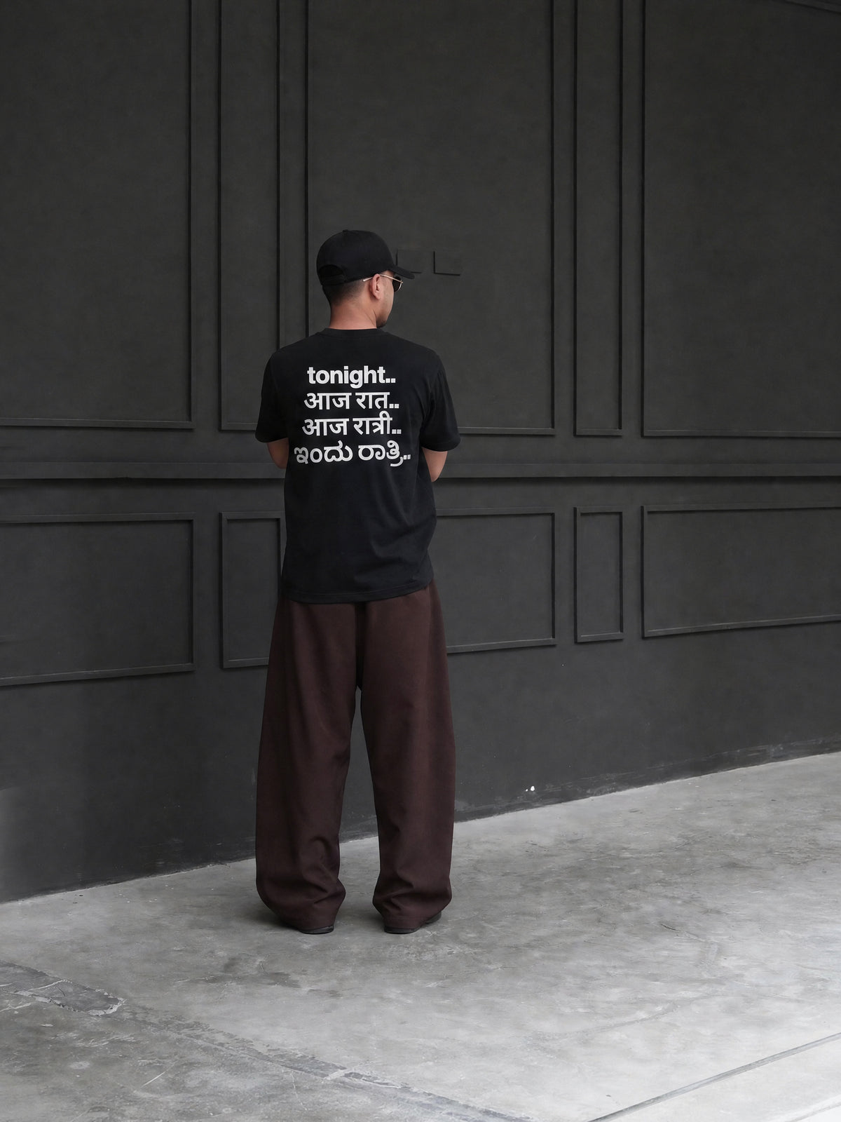 Forfksake Tonight Black Oversized T-Shirt