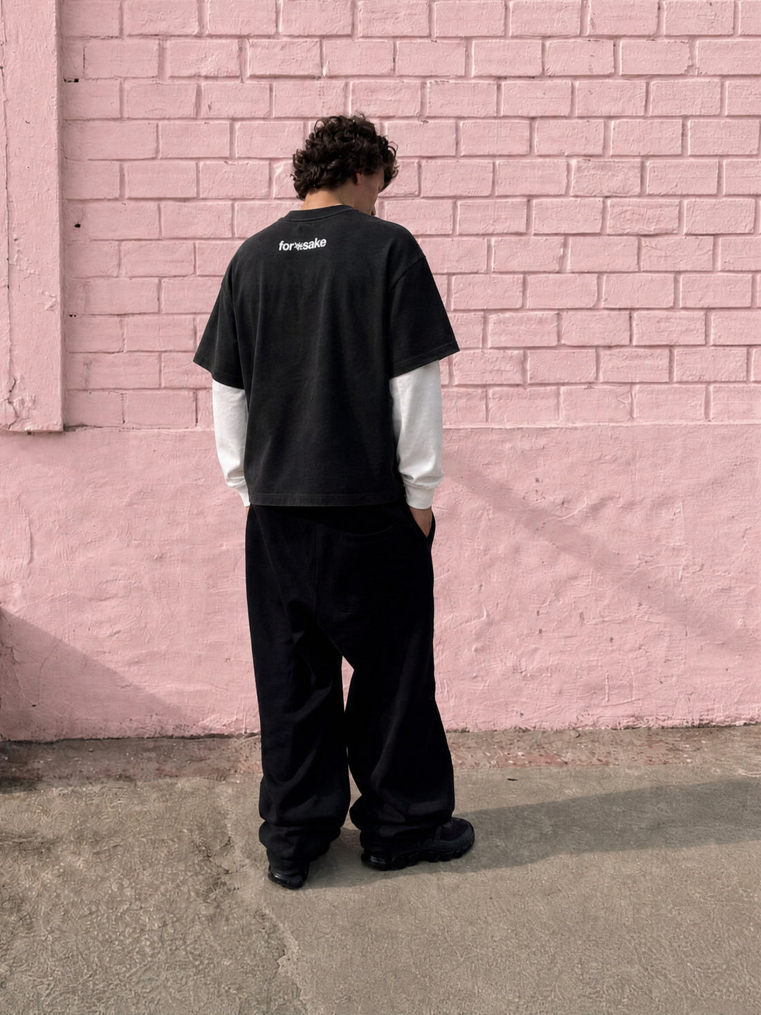 Forfksake Cocaine Double Layered T-Shirt Black