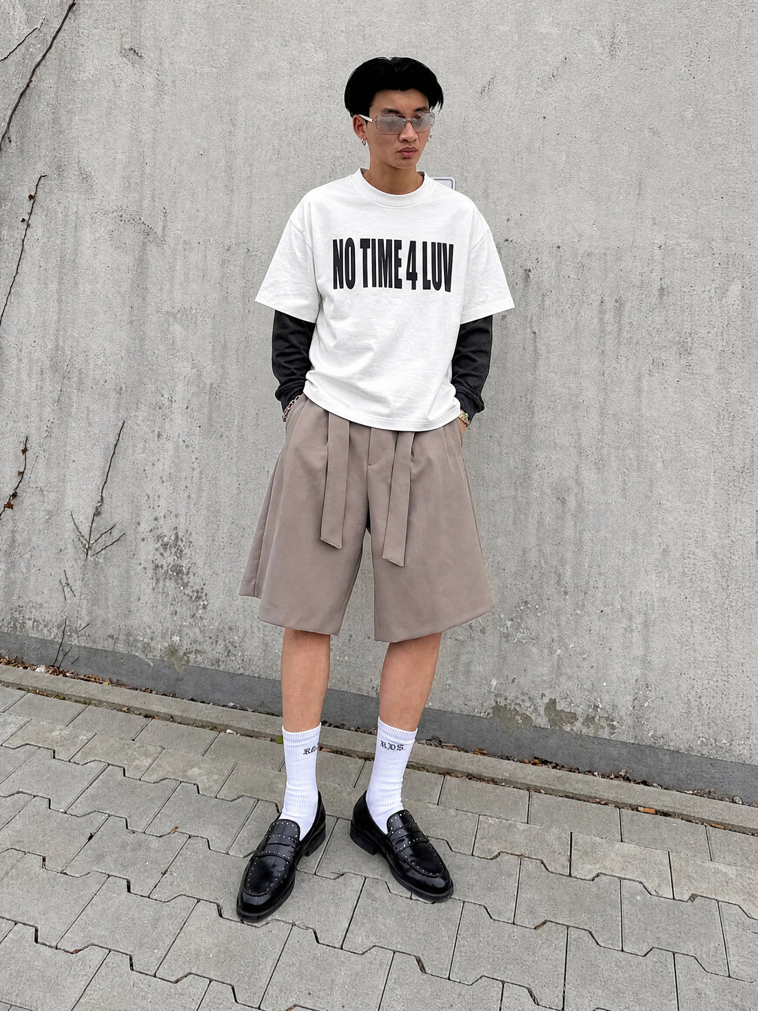 Forfksake No Time Double Layered T-Shirt White