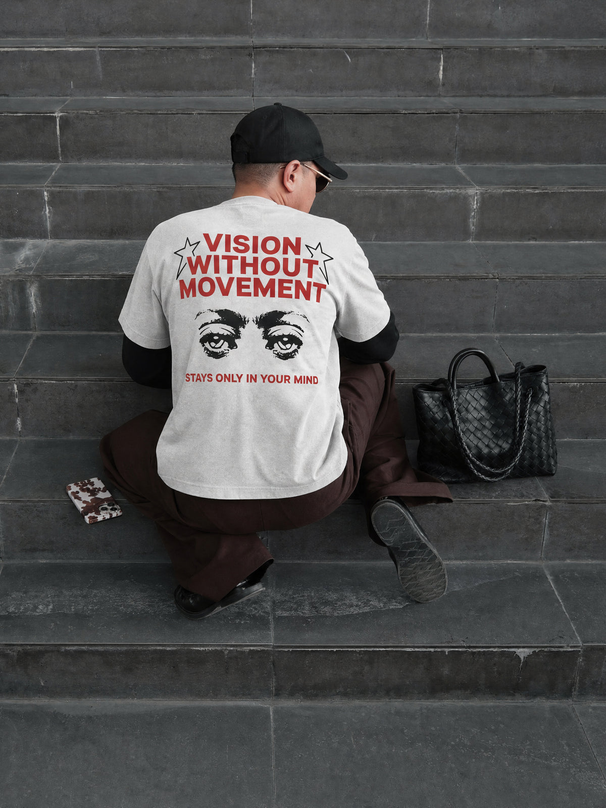 Forfksake Vision Double Layered T-Shirt White