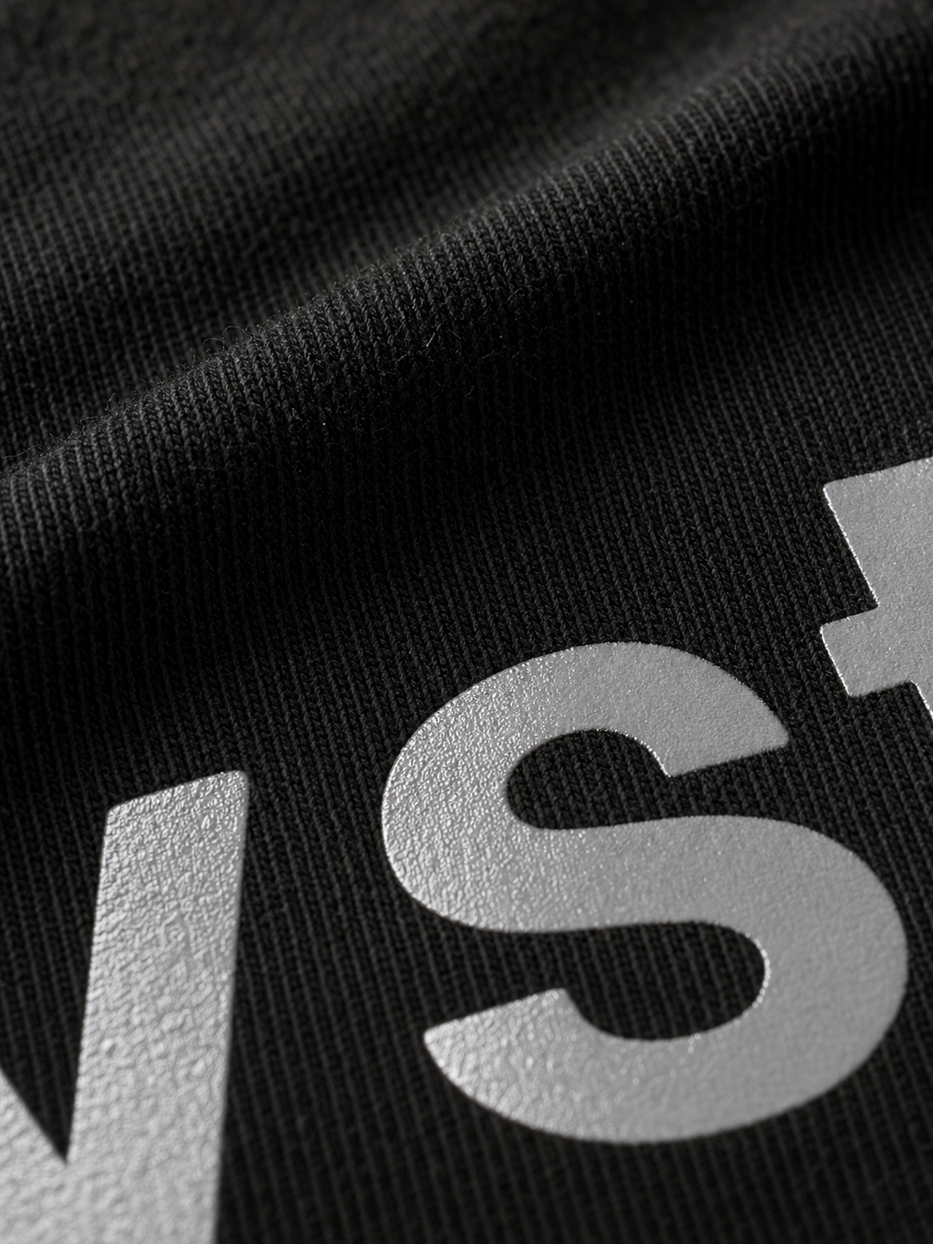 Forfksake Ways To Show Love Double Layered T-Shirt Black – close-up detail