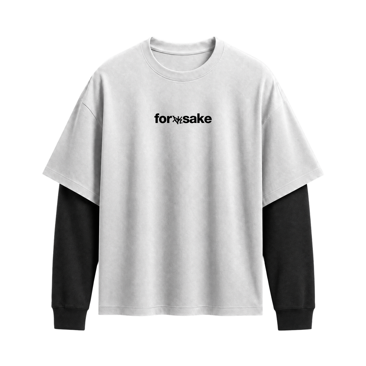 Forfksake Common Sense Double Layered T-Shirt White