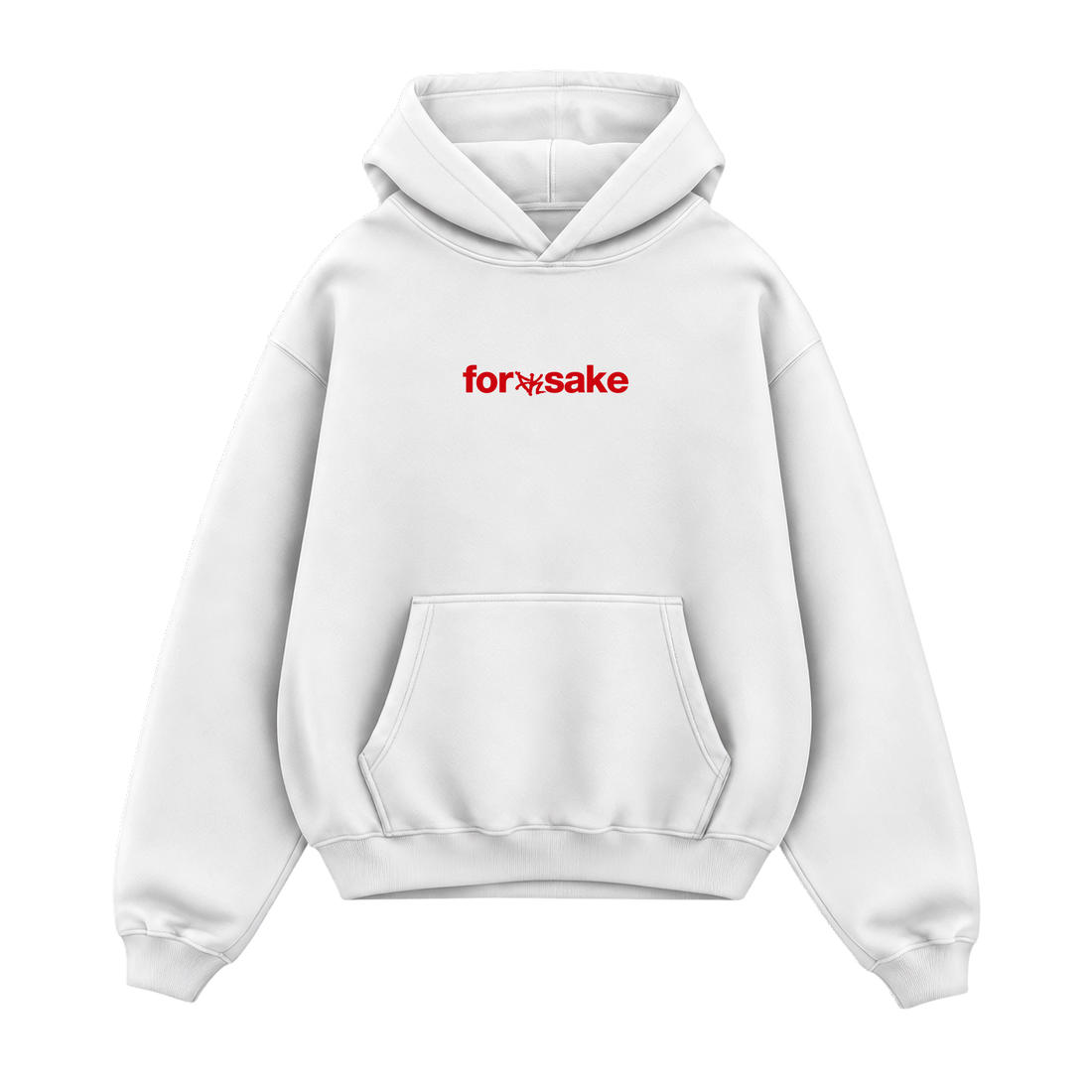 Forfksake Don't Waste Time Hoodie White