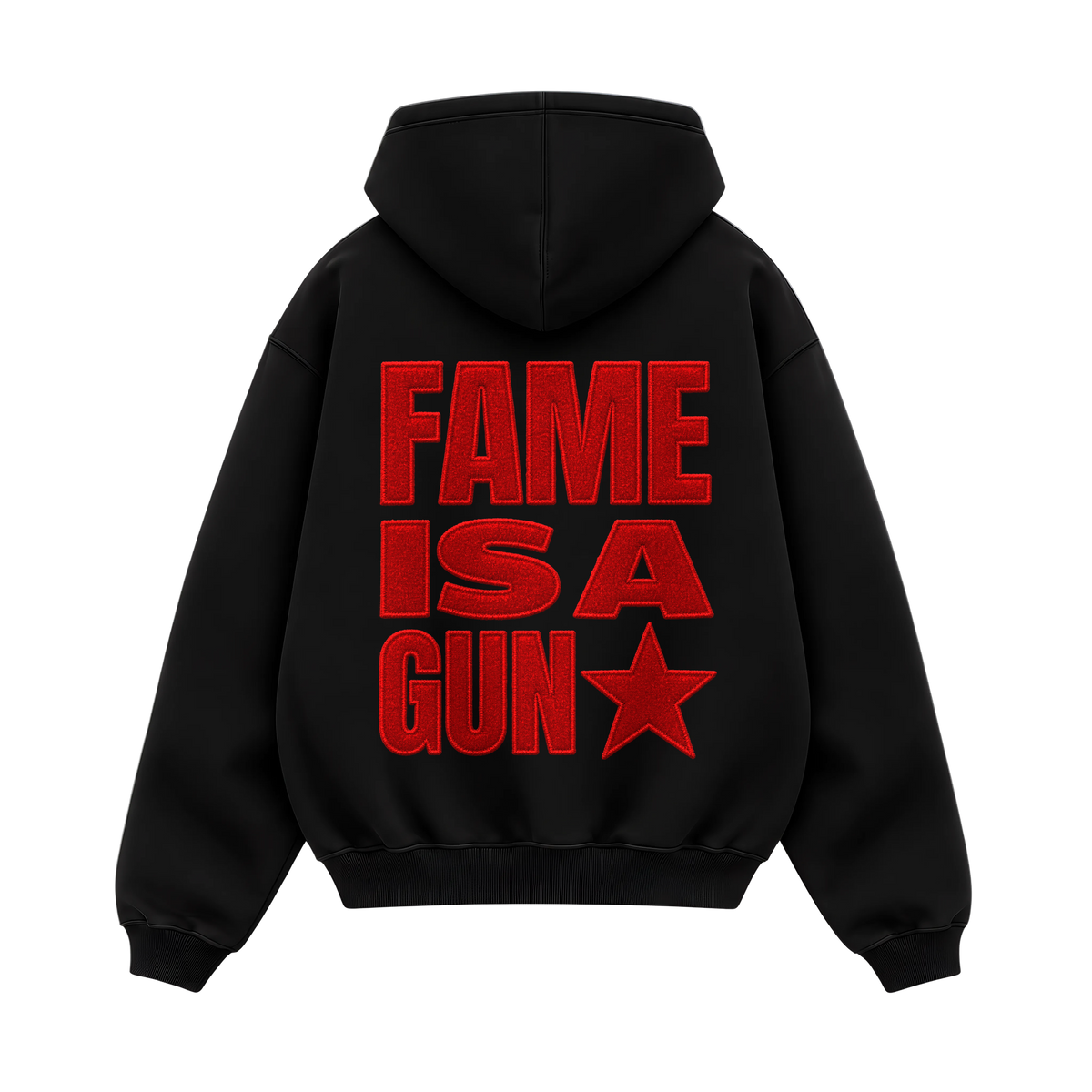 Forfksake Fame Is A Gun Hoodie Black