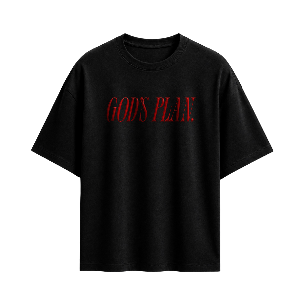 Forfksake God's Plan Black T-Shirt
