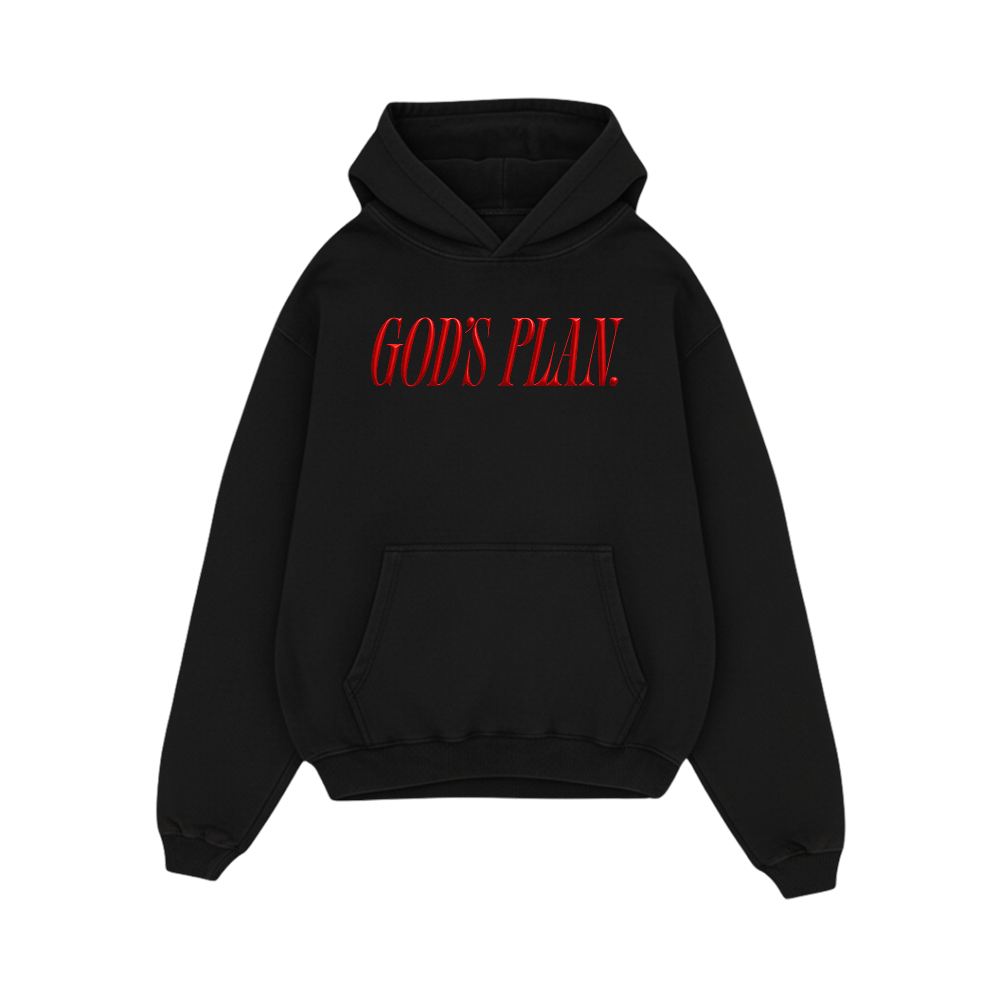 Forfksake God's Plan Black Hoodie