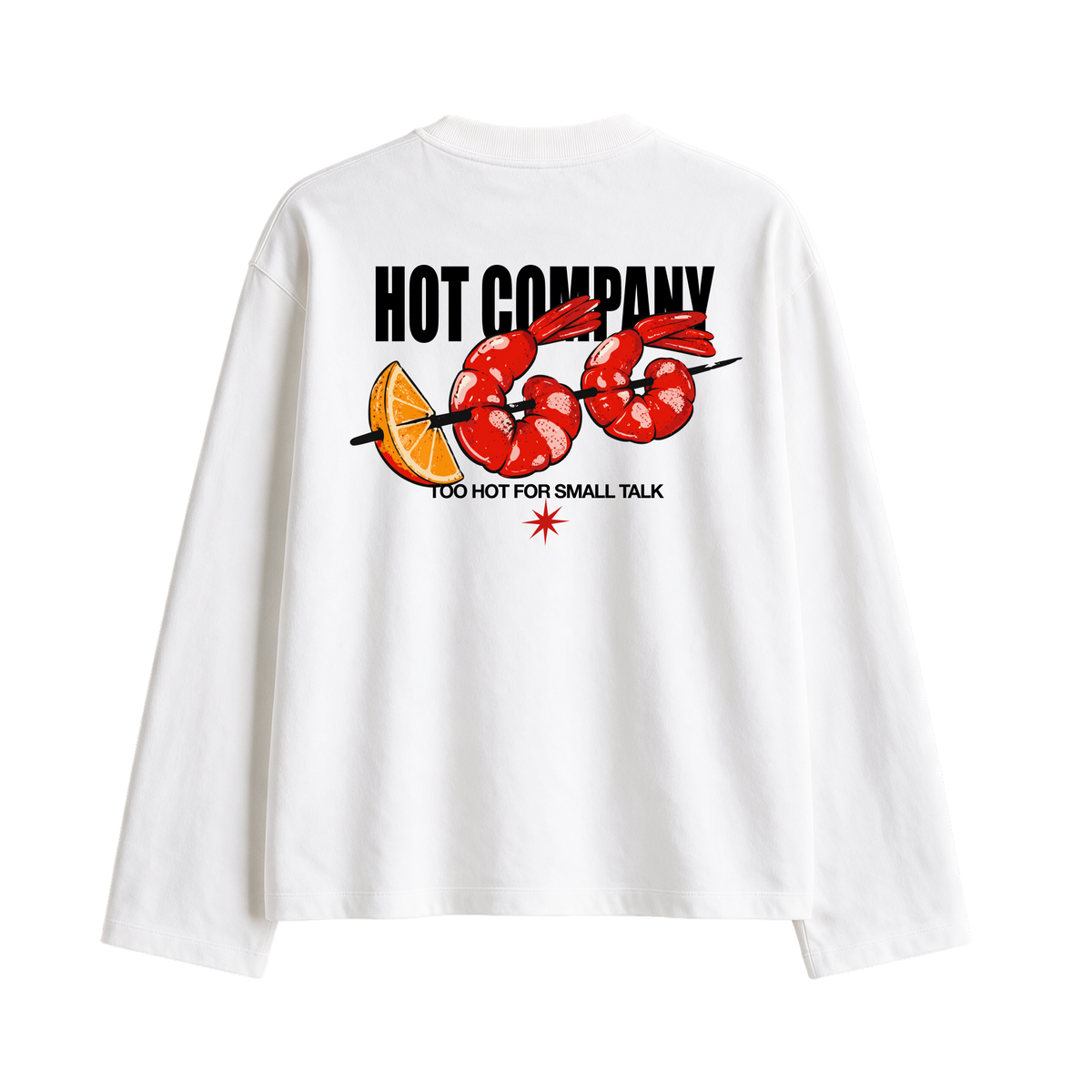 Forfksake Hot Company Full Sleeve T-Shirt White