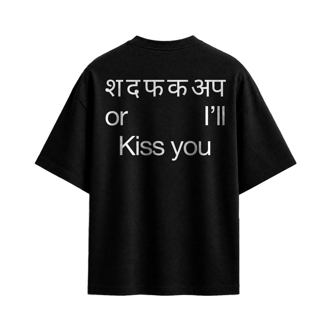 Forfksake Kiss You T-Shirt Black