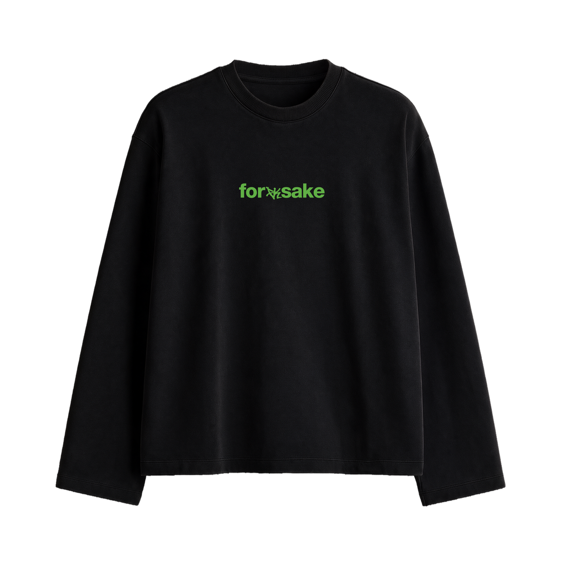 Forfksake Melting My Mind Full Sleeve T-Shirt Black