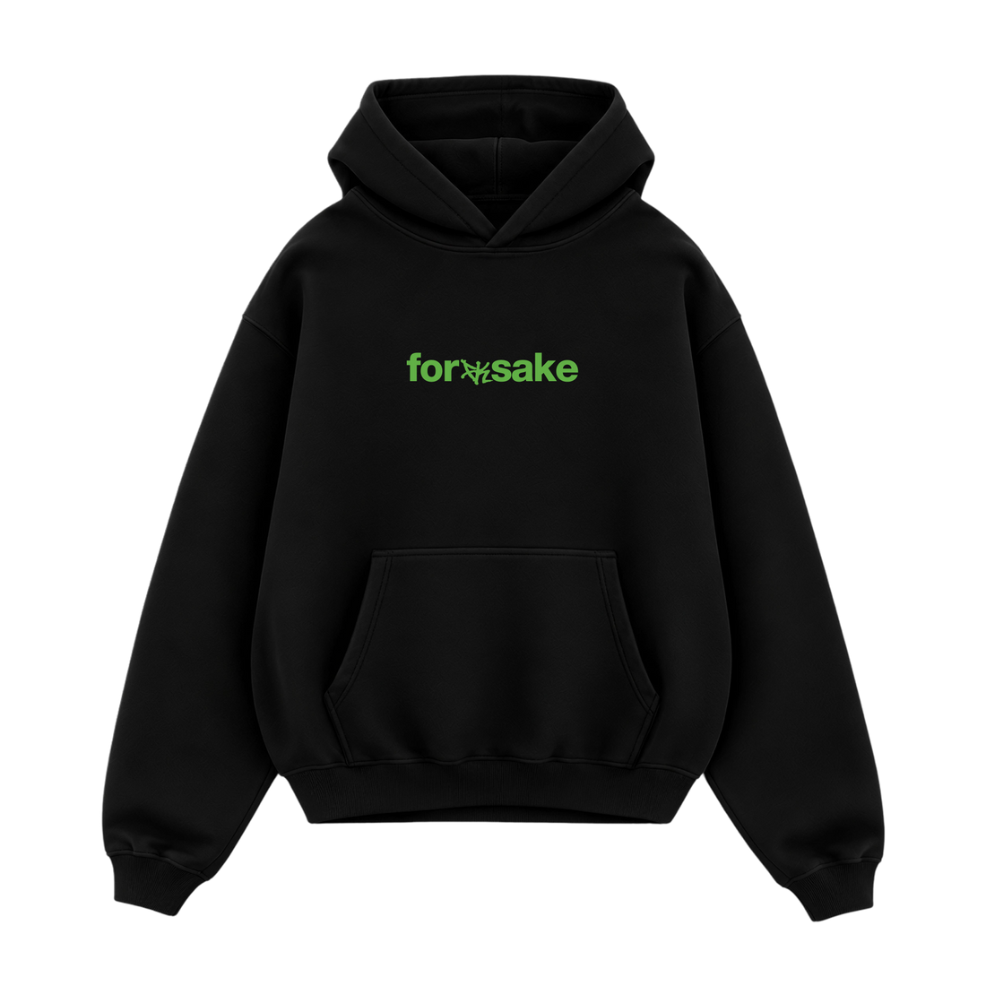 Forfksake Melting My Mind Oversized Hoodie Black
