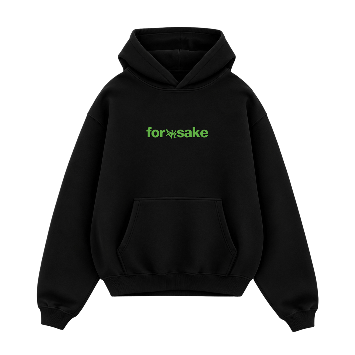 Forfksake Melting My Mind Oversized Hoodie Black