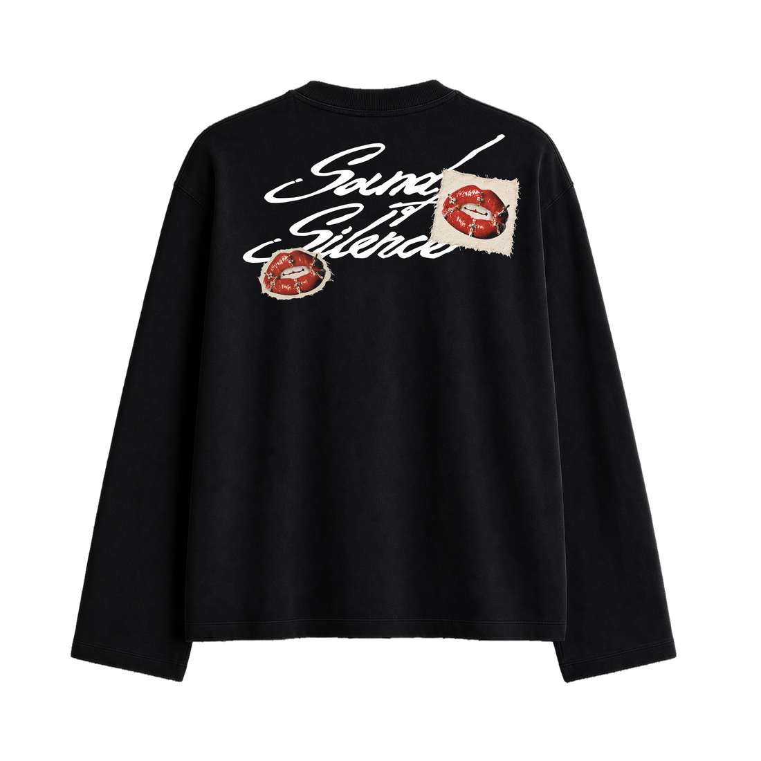 Forfksake Sound Of Silence Full Sleeve T-Shirt Black