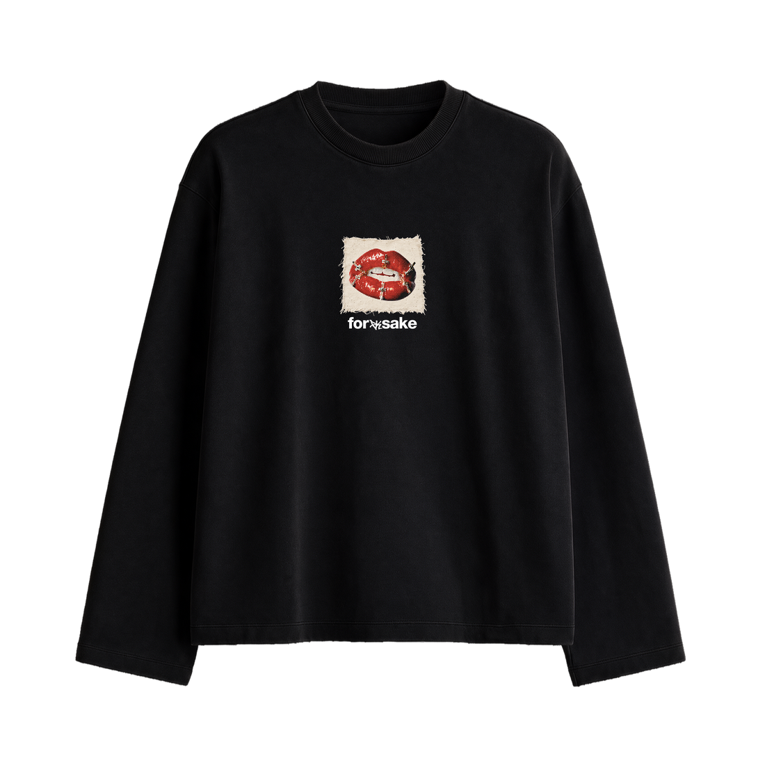 Forfksake Sound Of Silence Full Sleeve T-Shirt Black
