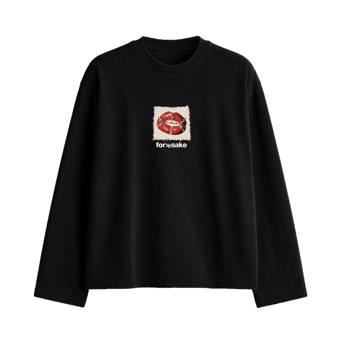 Forfksake Sound Of Silence Full Sleeve T-Shirt Black