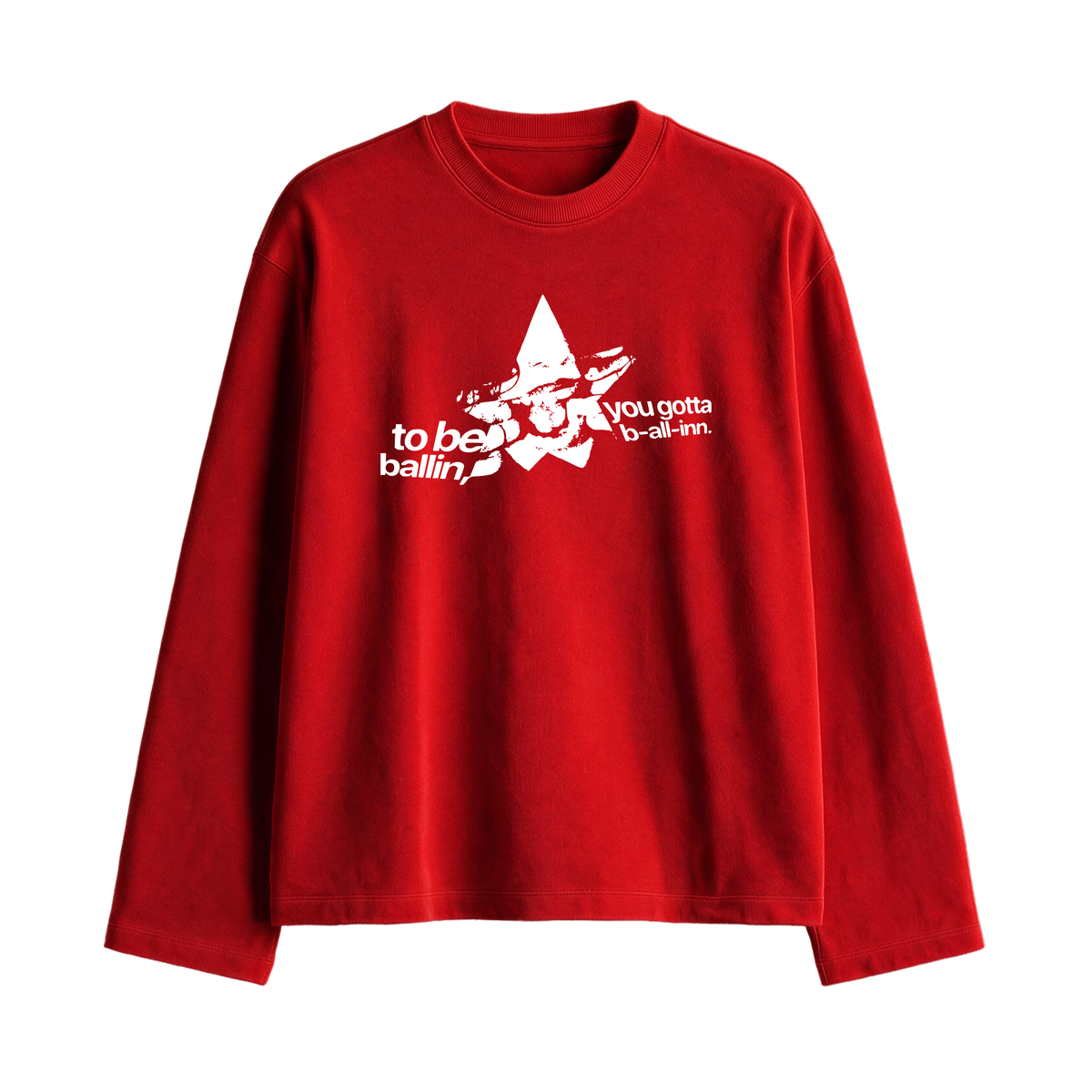 Forfksake Starstruck Full Sleeve T-Shirt Red