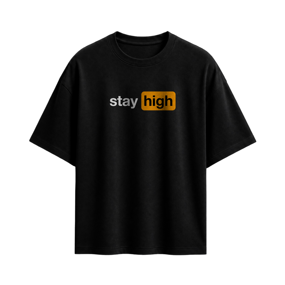 Forfksake Stay High Black T-Shirt