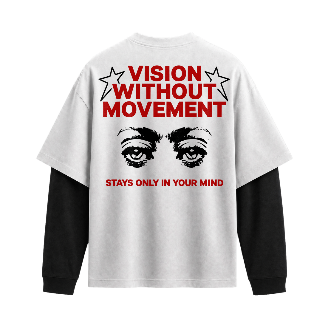 Forfksake Vision Double Layered T-Shirt White