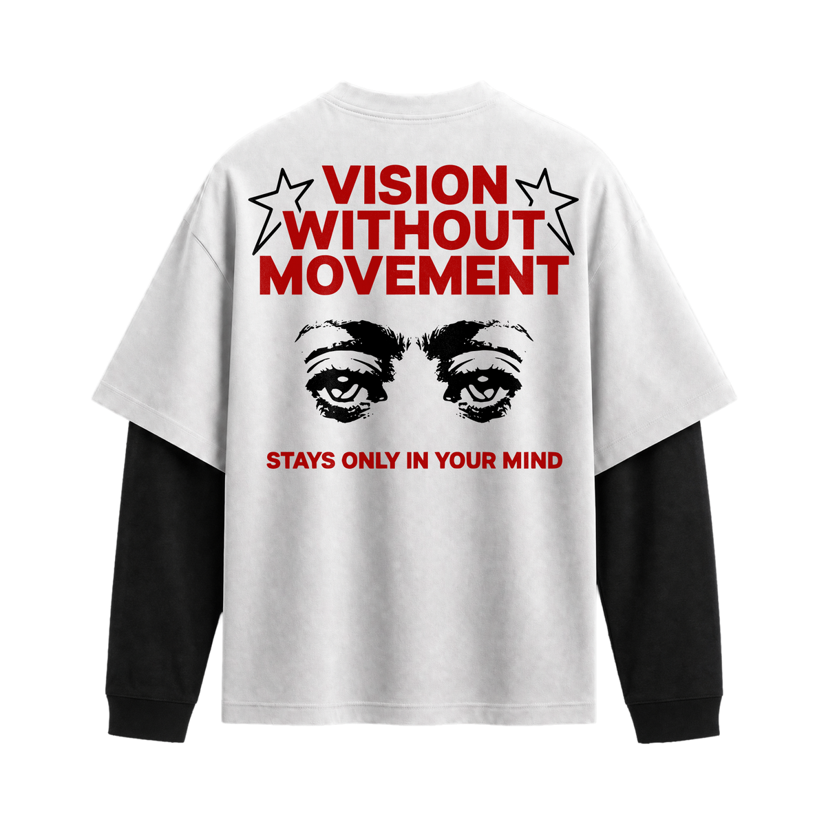 Forfksake Vision Double Layered T-Shirt White