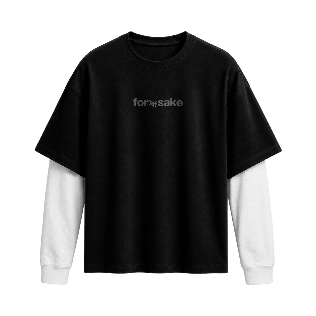Just Do It Forfksake Double Layered T-Shirt Black