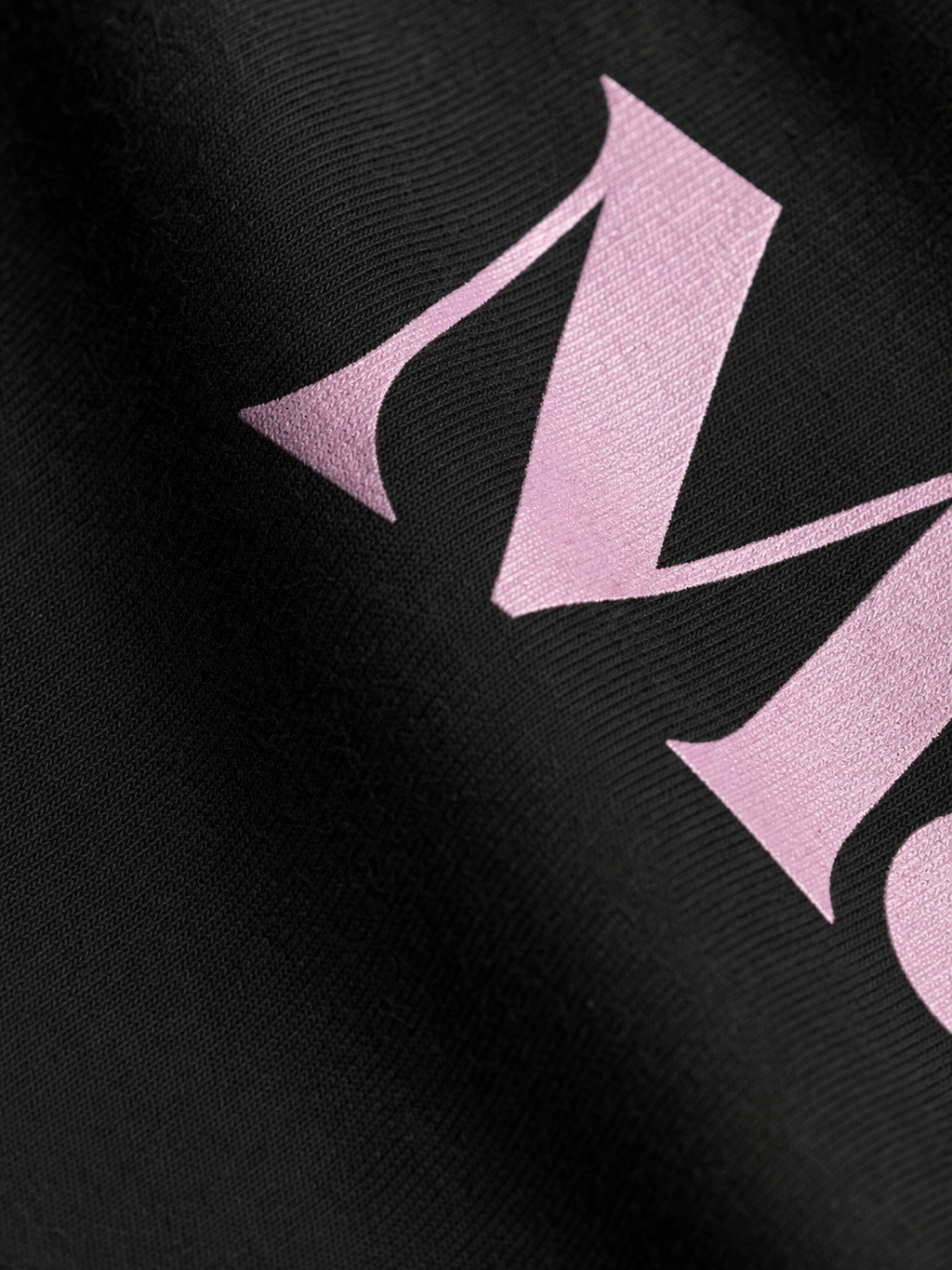 Forfksake Meeting You Double Layered T-Shirt Black – close-up detail