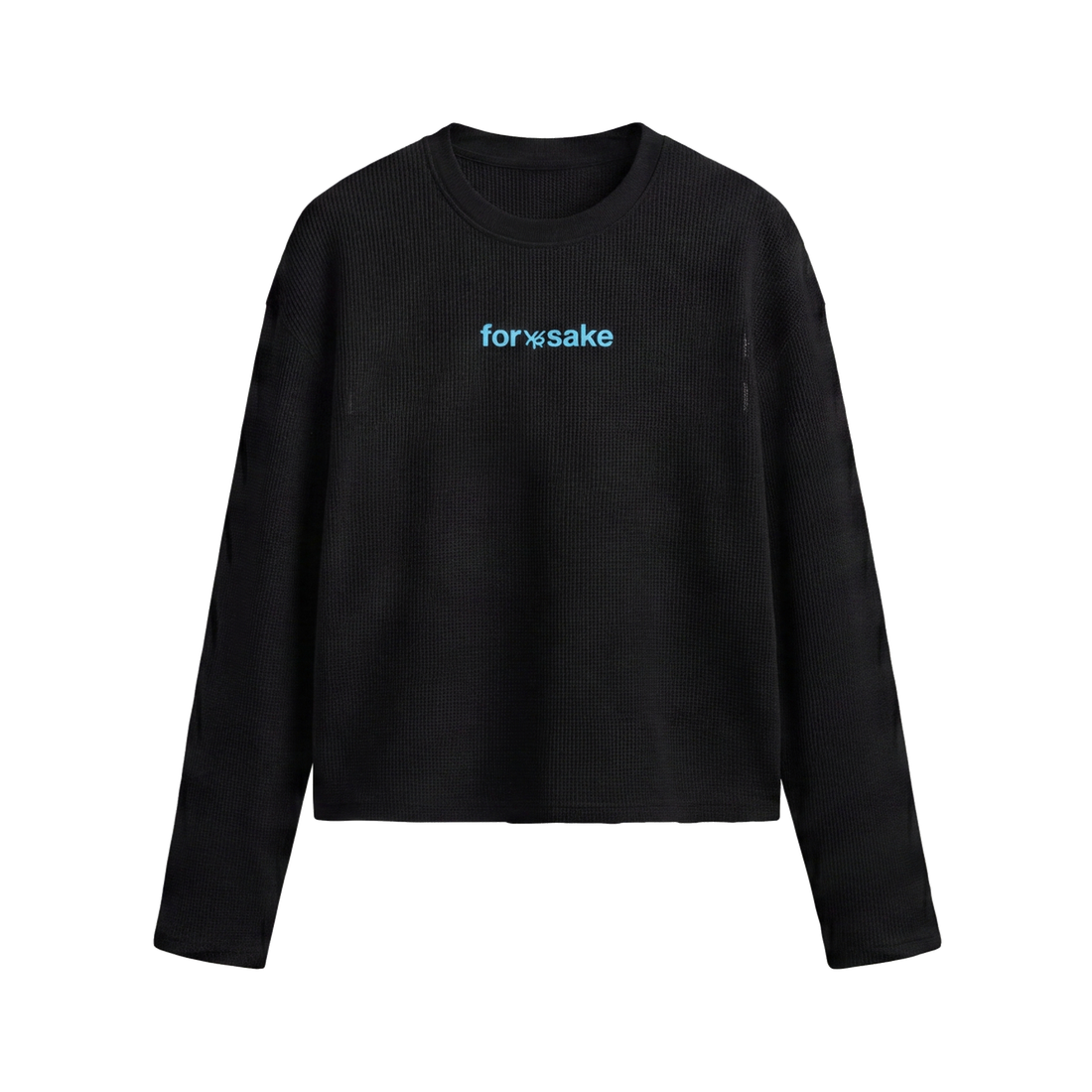 FFS restored original first-two | original_media:gid://shopify/MediaImage/30695167164519 | position:1 | Forfksake Pray For Nothing Waffle Long Sleeve Black