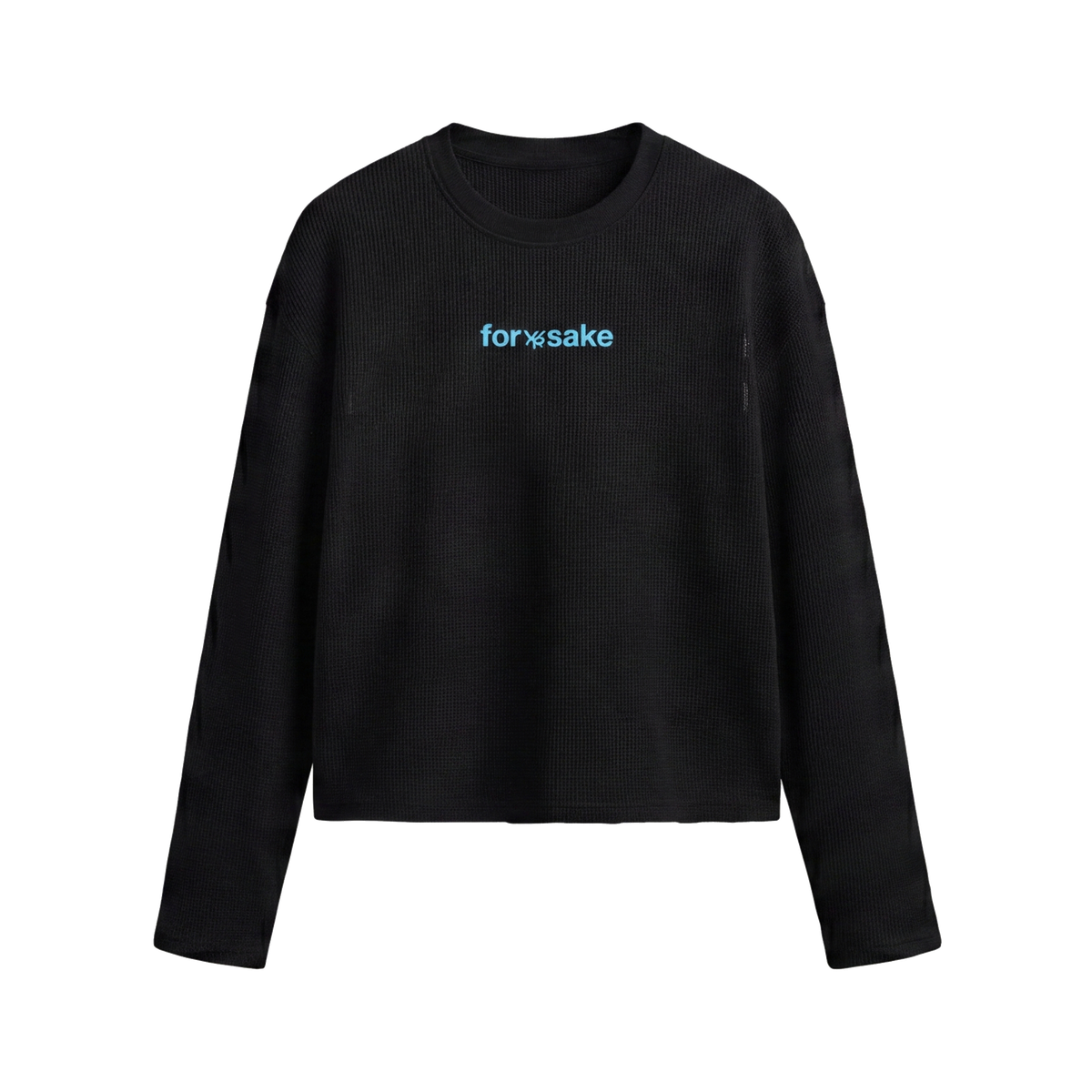 FFS restored original first-two | original_media:gid://shopify/MediaImage/30695167164519 | position:1 | Forfksake Pray For Nothing Waffle Long Sleeve Black