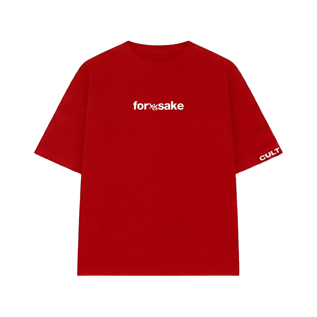 FFS restored original first-two | original_media:gid://shopify/MediaImage/30695168442471 | position:1 | Making Bitches Famous Red T-Shirt (Forfksake × Culture Circle)