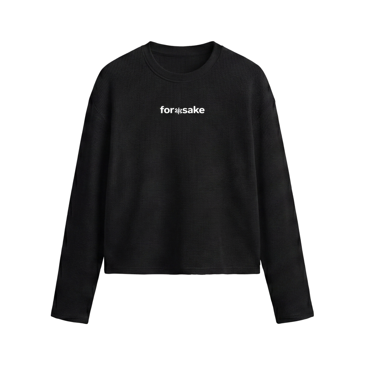 FFS restored original first-two | original_media:gid://shopify/MediaImage/30695165919335 | position:1 | Forfksake Afterparty Scenes Waffle Long Sleeve Black