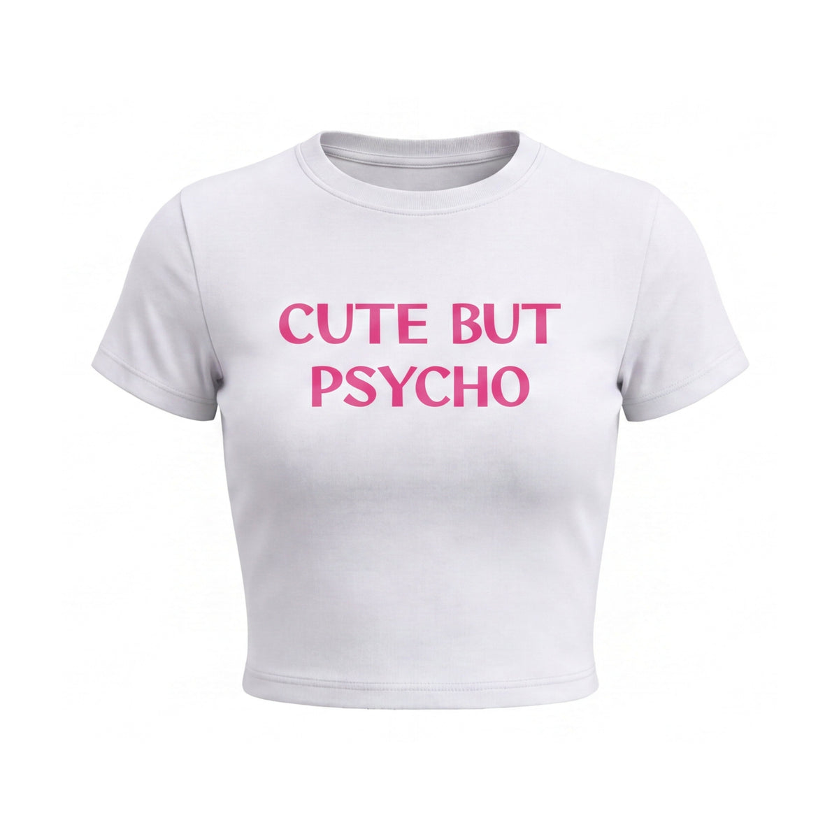 FFS restored original first-two | original_media:gid://shopify/MediaImage/30692929437799 | position:1 | Forfksake Psycho White Baby Tee