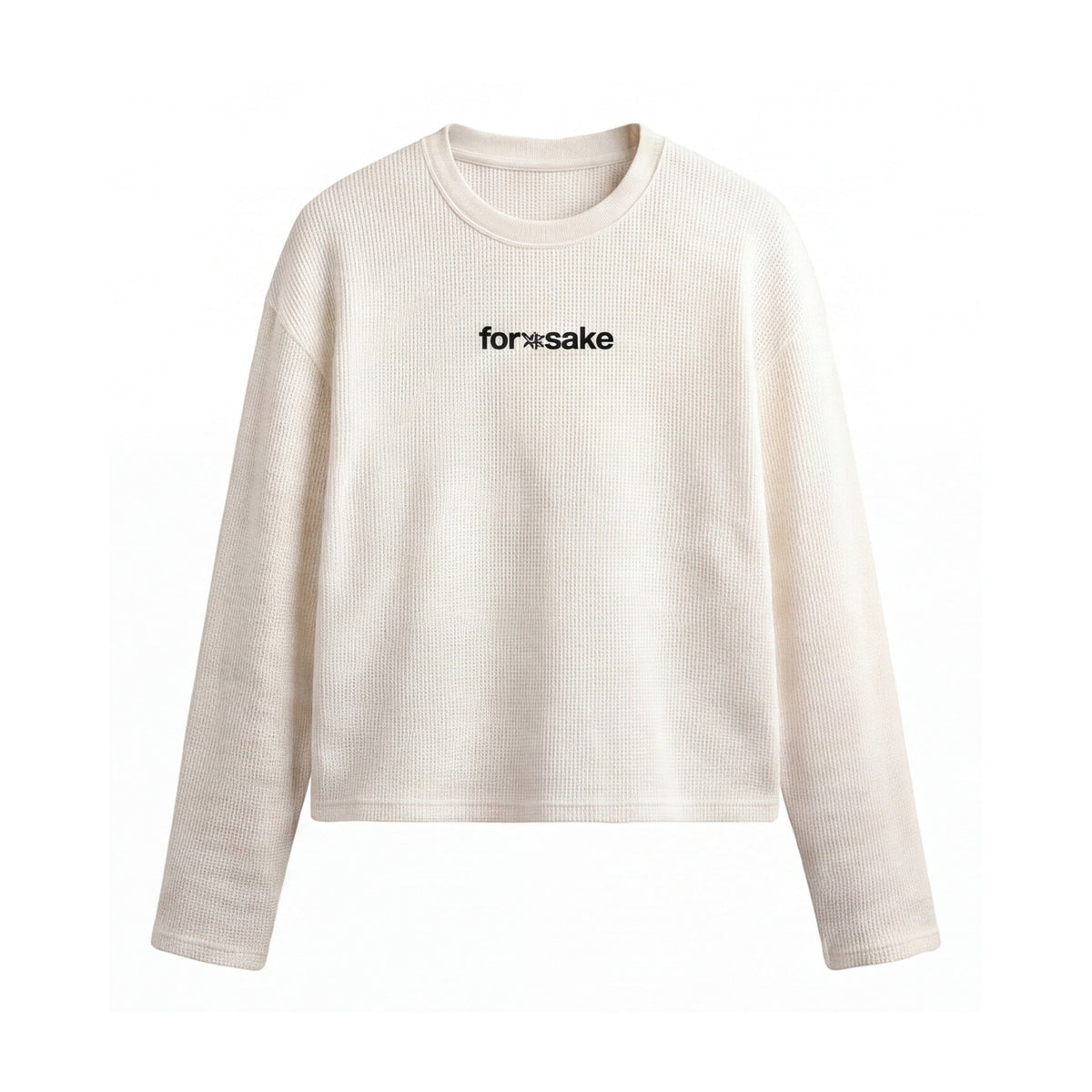 FFS restored original first-two | original_media:gid://shopify/MediaImage/30692989632615 | position:2 | Forfksake Don't Stop Working Waffle Long Sleeve Off White