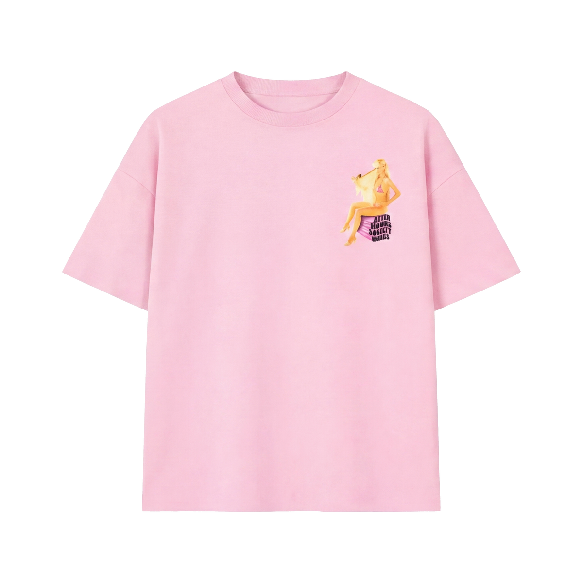 FFS restored original first-two | original_media:gid://shopify/MediaImage/30695013777511 | position:2 | Forfksake After Hours Muse Tee - Pink