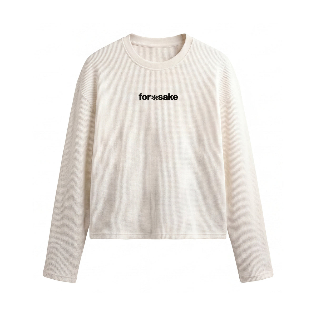 FFS restored original first-two | original_media:gid://shopify/MediaImage/30692989468775 | position:2 | Forfksake Alcoholic Waffle Long Sleeve Off White