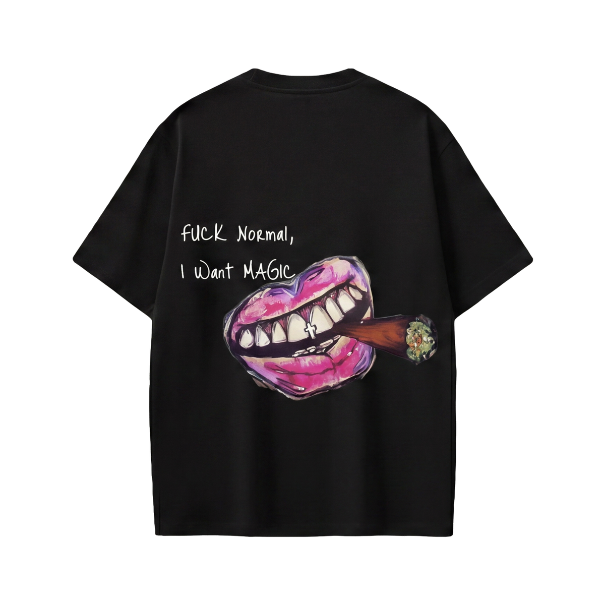 FFS restored original first-two | original_media:gid://shopify/MediaImage/30695035961447 | position:2 | Forfksake Fuck Normal I Want Magic T-Shirt(black)