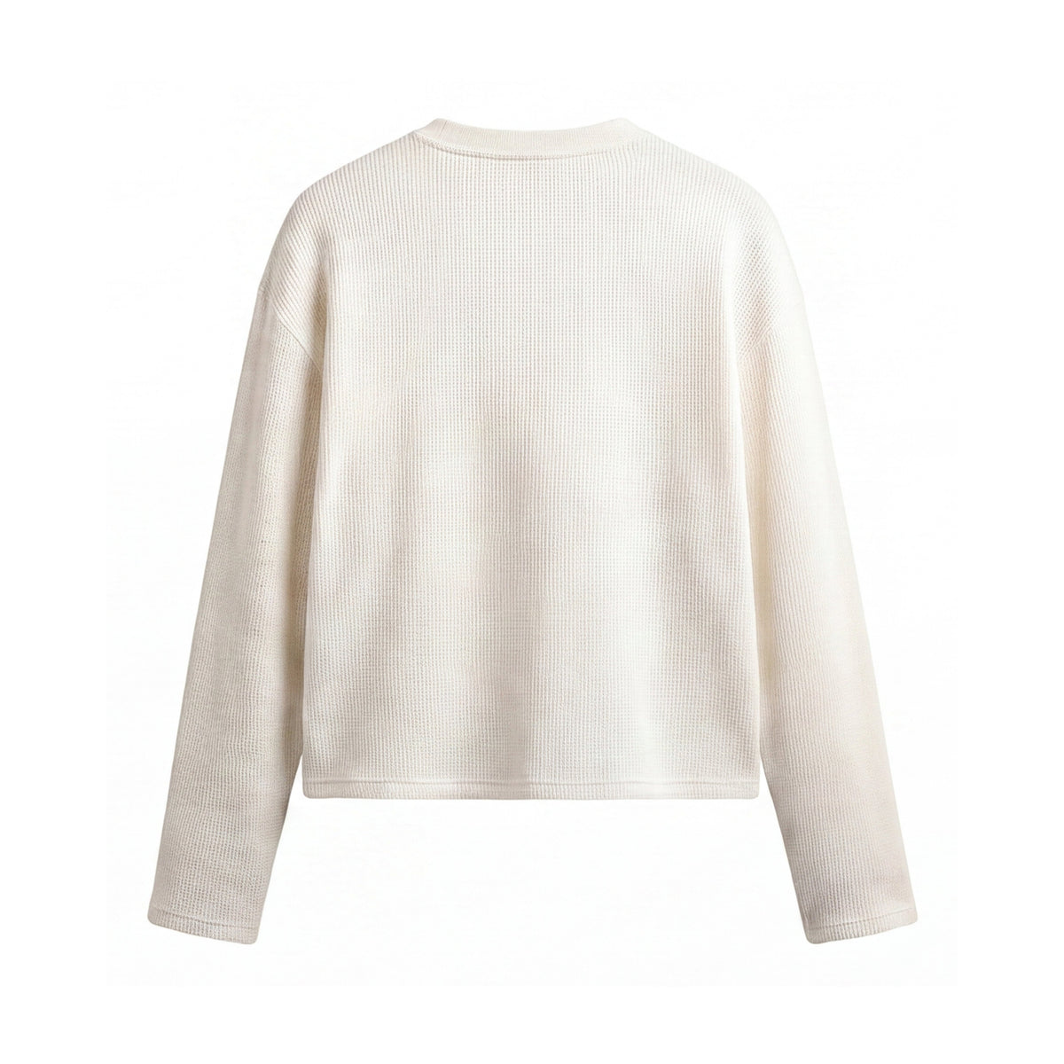 FFS restored original first-two | original_media:gid://shopify/MediaImage/30692992647271 | position:2 | Forfksake I Am Fashion Waffle Long Sleeve Off White